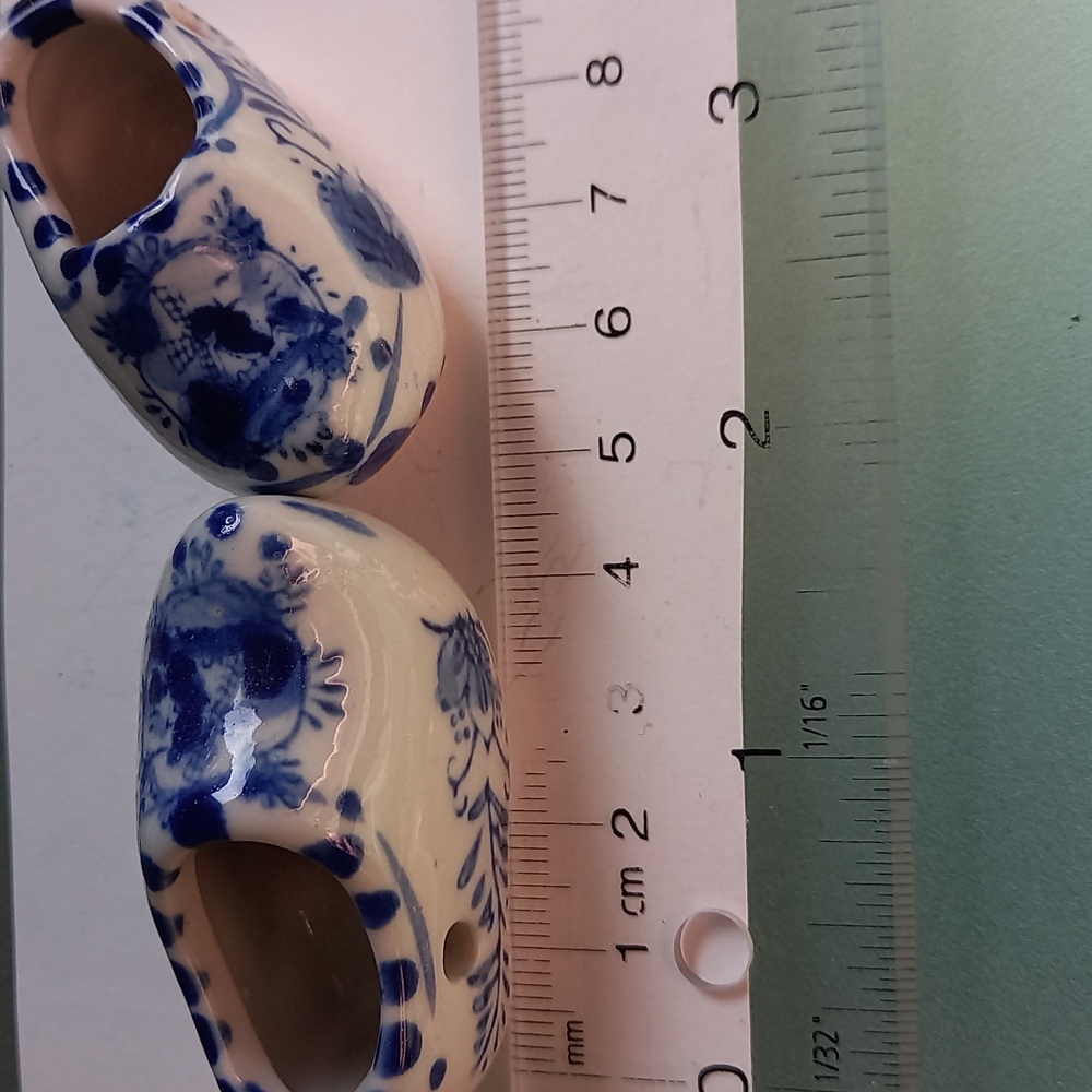 Blue Dutch Holland Ceramic Shoes